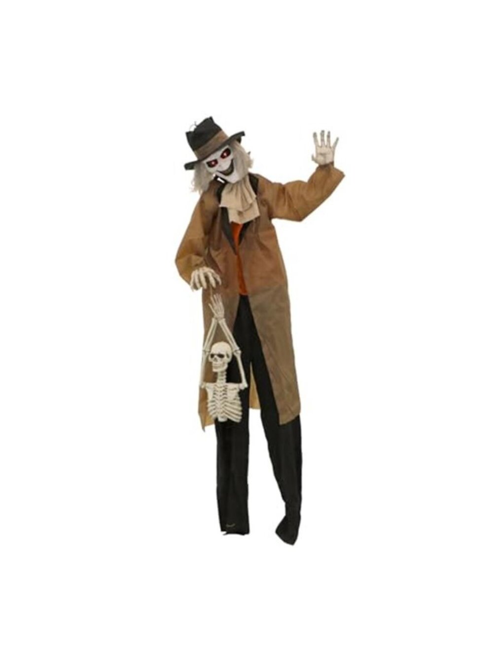 5.25-ft. Standing Gravekeeper Animatronic, Indoor or Covered